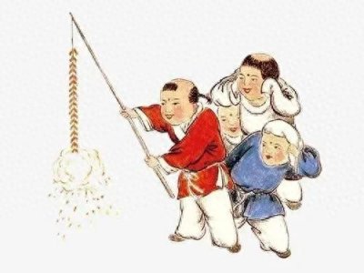 春节燃放烟花爆竹的起源