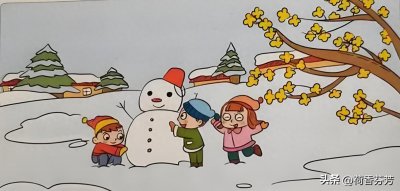 一年级看图写话——美丽的冬天