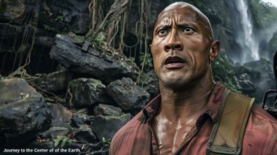 强森回归?AI制作《地心历险记3》电影宣传片