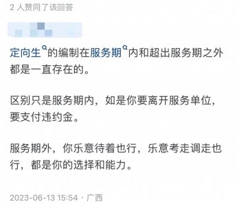 定向医学生的编制是永久的吗?6年以后怎么办?看看网友们怎么说