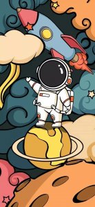 宇航员|全面屏壁纸
