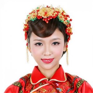 复古中式古装新娘发型