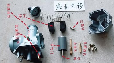 摩托车化油器全方位讲解及常见故障的判断维修,值得收藏。