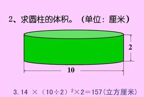 圆柱体体积公式,圆柱体的体积积公式是?图3