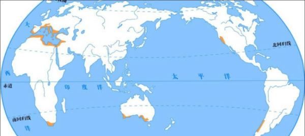 地中海气候分布图,法国有几种气候类型以什么气候为主图2