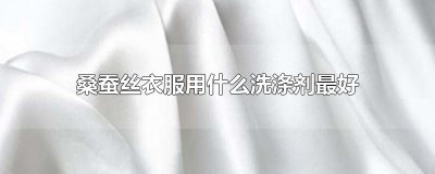 ​桑蚕丝衣服用什么洗涤剂最好