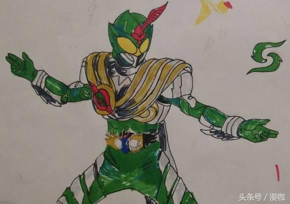 铠甲勇士图怎么画（盘点四大铠甲勇士的帅气手绘图）(3)