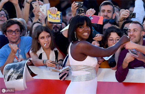 美国女演员维奥拉·戴维斯出席第14届年度罗马电影节