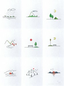​（230）清新脱俗的风景简笔画合集，喜欢赶紧收藏起来吧