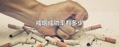 ​戒烟成功率有多少
