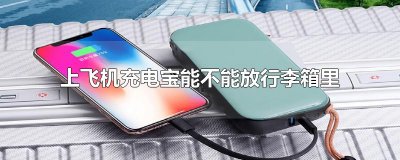 ​上飞机充电宝能不能放行李箱里