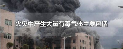 火灾中产生大量有毒气体主要包括供氧不足的是哪种气体 火灾中产生大量有毒气体