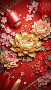 莲花头像丨铜色莲花,福源盈门