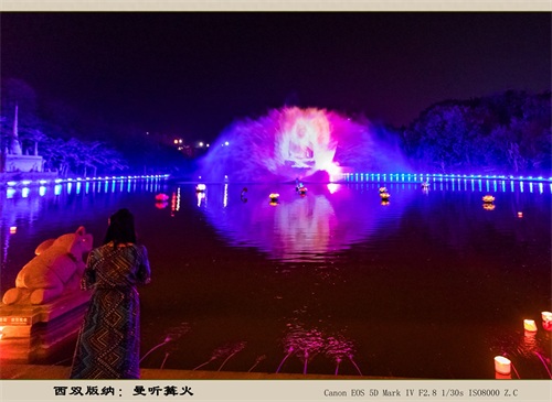 西双版纳:曼听篝火(旅游摄影)