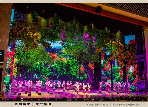 西双版纳:曼听篝火(旅游摄影)