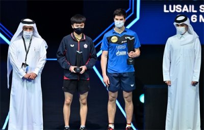 乒乓球——多哈WTT挑战赛:奥恰洛夫男单夺冠