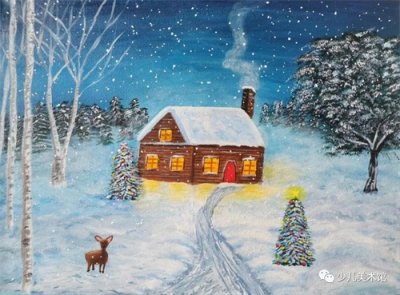 2021 冬季·一学就会——41个简单漂亮的冬季主题创意儿童画